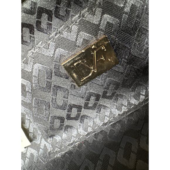 DVF Diane Von Furstenberg black clutch/crossbody sparkling - Picture 5 of 10